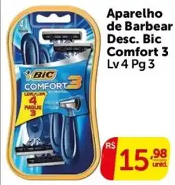 Pires Aparelho de barbear desc. bic comfort 3 oferta