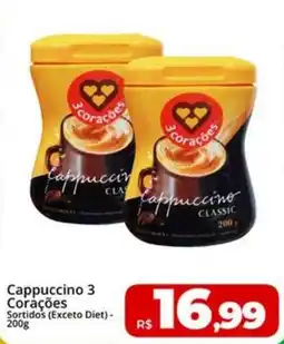 Rebouças Supermercados Cappuccino 3 Corações oferta