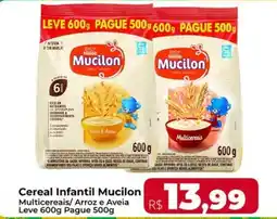 Rebouças Supermercados Cereal Infantil Mucilon Multicereais/ Arroz e Aveia oferta