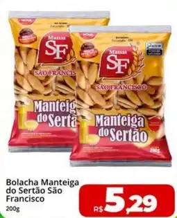 Rebouças Supermercados Bolacha Manteiga do Sertão São Francisco oferta