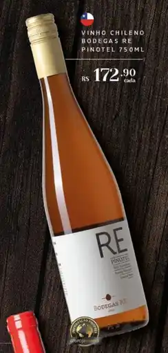 Empório Bahamas Vinho chileno bodegas re pinotel oferta