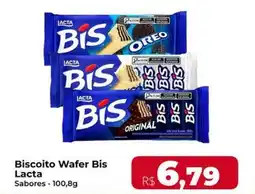 Rebouças Supermercados Biscoito Wafer Bis Lacta oferta