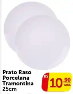 Pires Prato Raso Porcelana Tramontina oferta