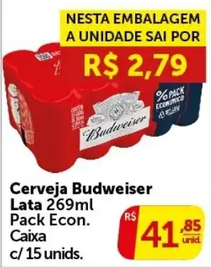 Pires Cerveja Budweiser oferta