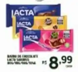 Rede Parceria Barras de chocolate e lacto sabor oferta