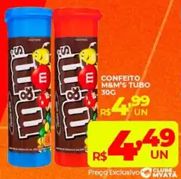 Supermercados Myatã Confeito m&m's tubo oferta