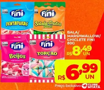 Supermercados Myatã Bala/ Marshmallow/ Chiclete Fini oferta