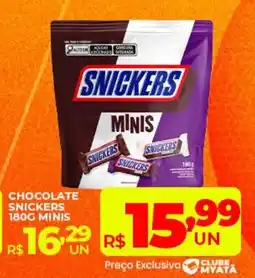 Supermercados Myatã chocolate snickers minis oferta