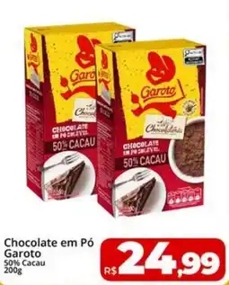 Rebouças Supermercados Chocolate em Pó Garoto oferta
