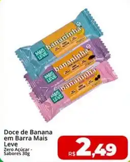 Rebouças Supermercados Doce de Banana em Barra Mais Leve oferta