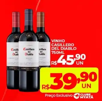 Supermercados Myatã vinho casillero del diablo oferta