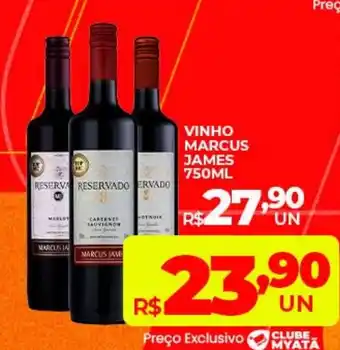 Supermercados Myatã vinho marcus james oferta