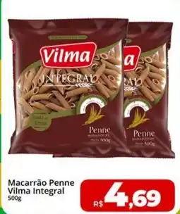 Rebouças Supermercados Macarrão Penne Vilma Integral oferta