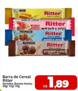Rebouças Supermercados Barra de Cereal Ritter oferta