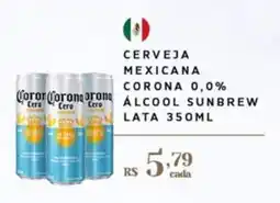 Empório Bahamas Cerveja mexicana corona 0,0% álcool sunbrew oferta