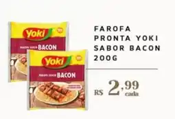 Empório Bahamas Farofa pronta yoki sabor bacon oferta