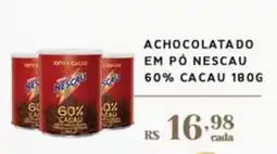 Empório Bahamas achocolatado em pó nescau 60% cacao oferta