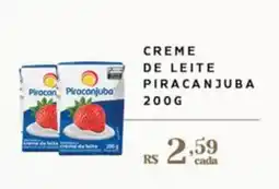 Empório Bahamas creme de leite piracanjuba oferta