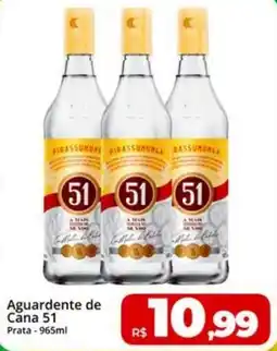 Rebouças Supermercados Aguardente de Cana 51 Prata oferta