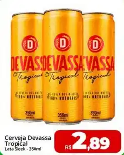Rebouças Supermercados Cerveja Devassa Tropical oferta