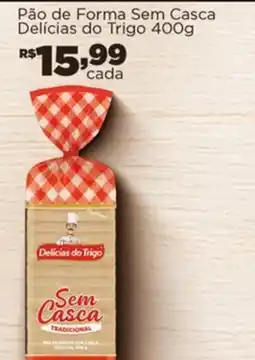 Empório Bahamas Pão de Forma Sem Casca Delícias do Trigo oferta