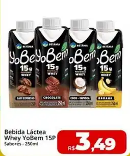 Rebouças Supermercados Bebida Láctea Whey YoBem 15P oferta