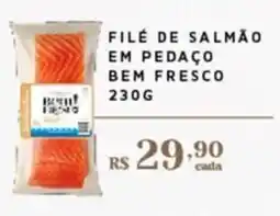 Empório Bahamas filé de salmão em pedaço bem fresco oferta