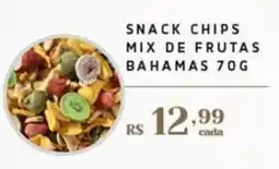 Empório Bahamas snack chips mix de frutas bahamas oferta