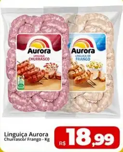 Rebouças Supermercados Linguiça aurora churrasco/ frango oferta