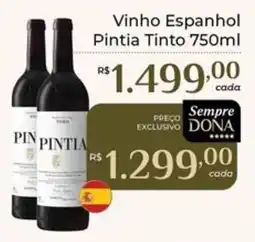 Dona de Casa vinho espanhol pintia tinto oferta