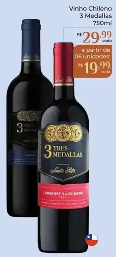 Dona de Casa Vinho Chileno 3 Medallas oferta