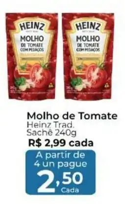 Super Kan molho de tomate heinz trad. oferta