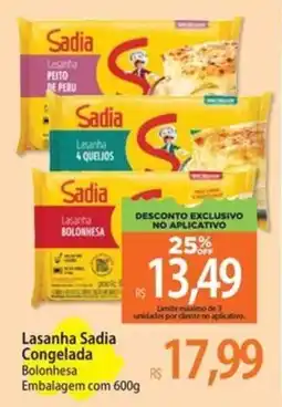 Atacadão Lasanha Sadia Bolonhesa oferta