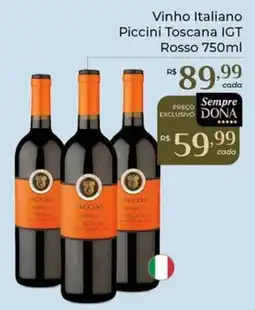 Dona de Casa Vinho Italiano Piccini Toscana IGT Rosso oferta