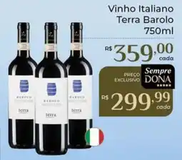 Dona de Casa Vinho Italiano Terra Barolo oferta