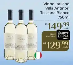Dona de Casa Vinho Italiano Villa Antinori Toscana Bianco oferta