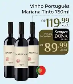 Dona de Casa Vinho Português Mariana Tinto oferta
