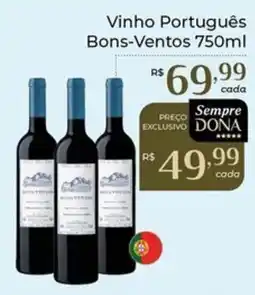 Dona de Casa Vinho Português Bons-Ventos oferta