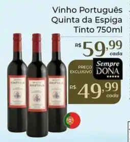 Dona de Casa Vinho Português Quinta da Espiga Tinto oferta
