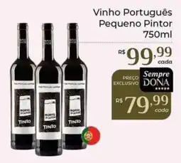 Dona de Casa Vinho Português Pequeno Pintor oferta