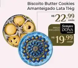 Dona de Casa Biscoito Butter Cookies Amanteigado oferta