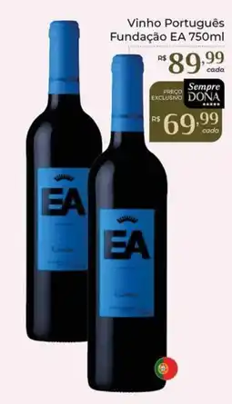 Dona de Casa Vinho Português Fundação EA oferta