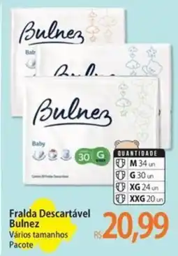 Atacadão Fralda descartável bulnez vários tamanhos oferta