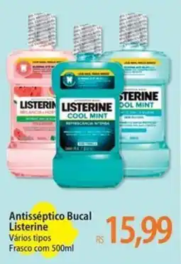 Atacadão Antisséptico bucal listerine vários tipos oferta