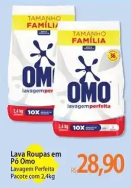 Atacadão Lava Roupas em Pó Omo Lavagem Perfeita oferta