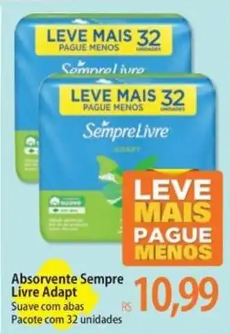 Atacadão Absorvente Sempre Livre Adapt oferta