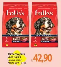 Atacadão Alimento para Cães Folk's Original Carne oferta