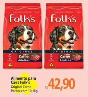 Atacadão Alimento para Cães Folk's Original Carne oferta