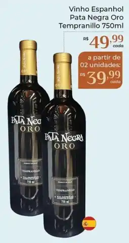 Dona de Casa Vinho Espanhol Pata Negra Oro Tempranillo oferta