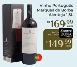 Dona de Casa Vinho Português Marquês de Borba Alentejo oferta